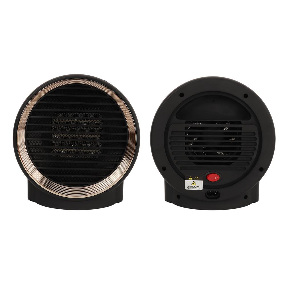 Mini Space Heater 1000W Round Electric Desktop Heater Quiet Operation for Home Bedroom Office Desk