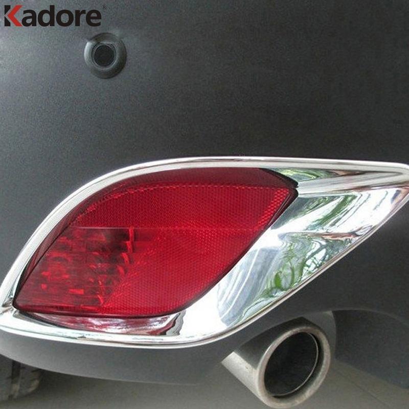 For Mazda CX-5 CX 5 2012 2013 2014 2015 Chrome Car Rear Bumper Fog Light Lamp Cover Trim Tail Foglight Bezel Trims Accessories