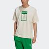 adidas Originali Marvel Hulk Stampa T-shirt a Maniche Corte Girocollo Largo Unisex Top Bianco Sporco GP3398