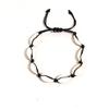 2PCS Zinc Zinc Alloy Rice Beads Anklets Set Braided Rope  Simple   Girl
