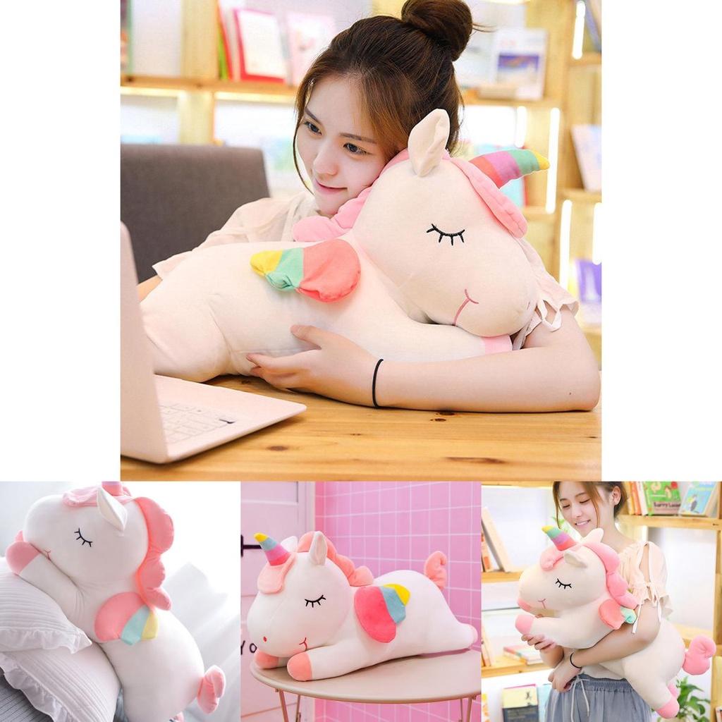 Adorable Unicorn Stuff Toy Soft Plush Doll Cushion Perfect Kids Birthday Gift
