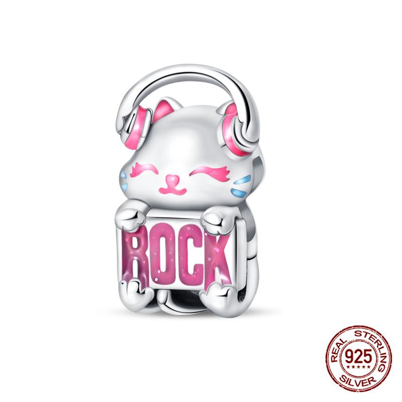 Originale Eulenperlen, 100 % Kupfer, Glückskatzen-Elefanten-Anhänger, passend für Originalarmbänder, DIY-Schmuckherstellung, Geschenk für Frauen