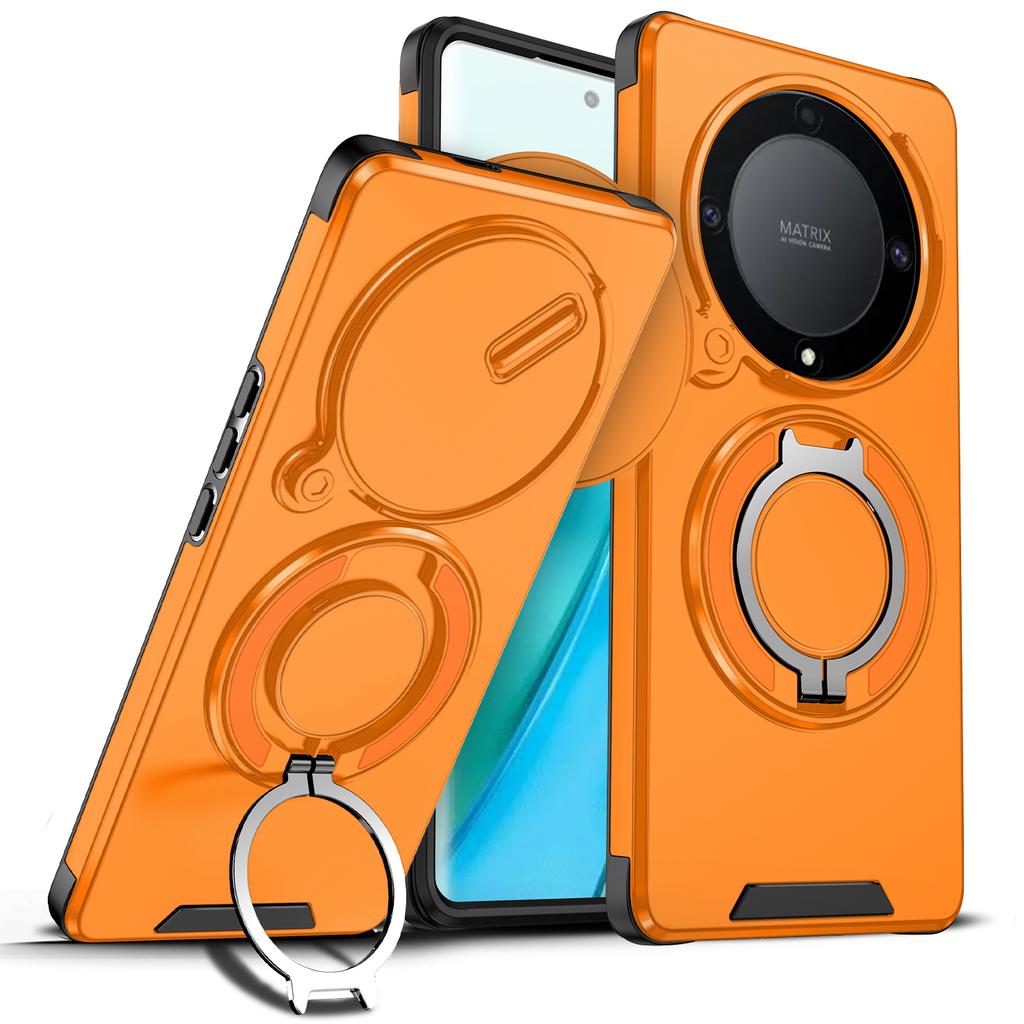 Magnetic Ring Stand Case For Honor X9A X9B X9C Smart X60 Pro Magic 5 6 7 Lite Slide Camera Protection TPU Plastic Back Cover