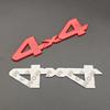 3d Metal Red Chrome Black Logo 4X4 Emblem Letters Decal Car Rear Trunk Badge for Toyota Tundra 4x4 Sticker Adhesive Accessories