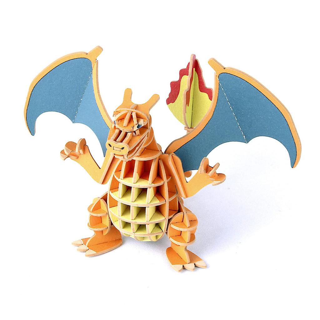 PLUS Pokemon Charizard Paper 3D 3D Puzzle DIY Craft Kit That Can Be Enjoyed by Everyone from Elementary School Students To Adults Educational Toy for