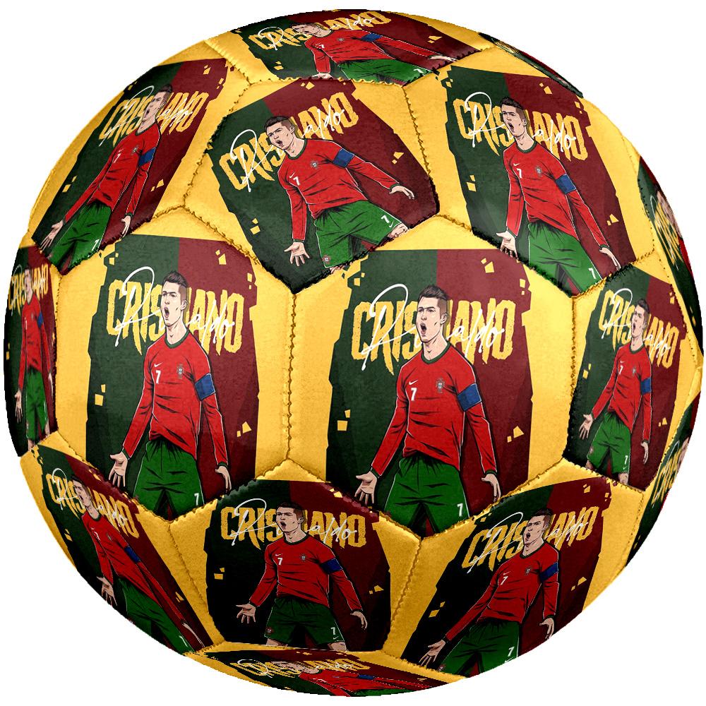 Cristiano Ronaldo Soccer Ball Size 5 Football Machine-Stitched Indoor/Outdoor Training and Matches Soccer Accessory