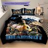 3Pcs Wild Animal Adventure Bedding Set Soft Fabric Duvet Cover Pillowcases Home Christmas Xmas Halloween Gift 1 Duvet Cover 2 Pillowcase L142