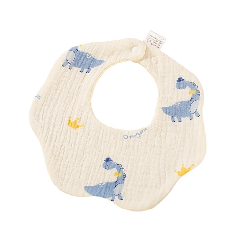 

Baby Burp Cloths Nursing Bibs Kid Infant Toddler Printed Cartoon Pattern Drooling Apron Feeding Bibs Newborn Petal Bib