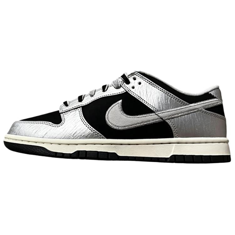 Мужские низкие кеды для скейтбординга Nike Dunk Серебристо-черные IM4413-001 42.5
