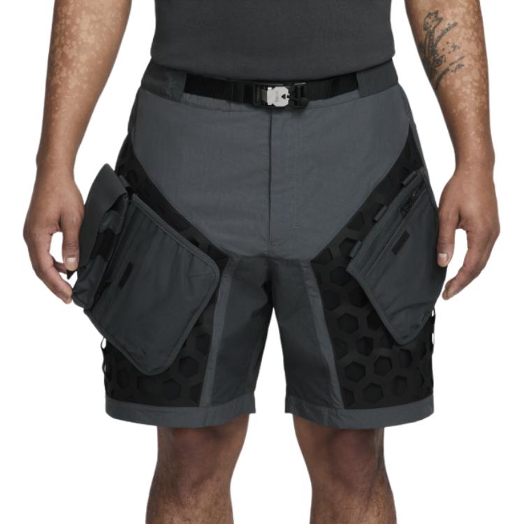 Nike ISPA Casual Brand Logo Comfortable Fashion Sports Shorts Unisex Shorts Coal-Black Dark-Gray Black FV4896-060