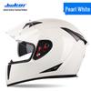 Jiekai Full Face Electric Motorcycle Helmet - Unisex, All-Season Racing Safety