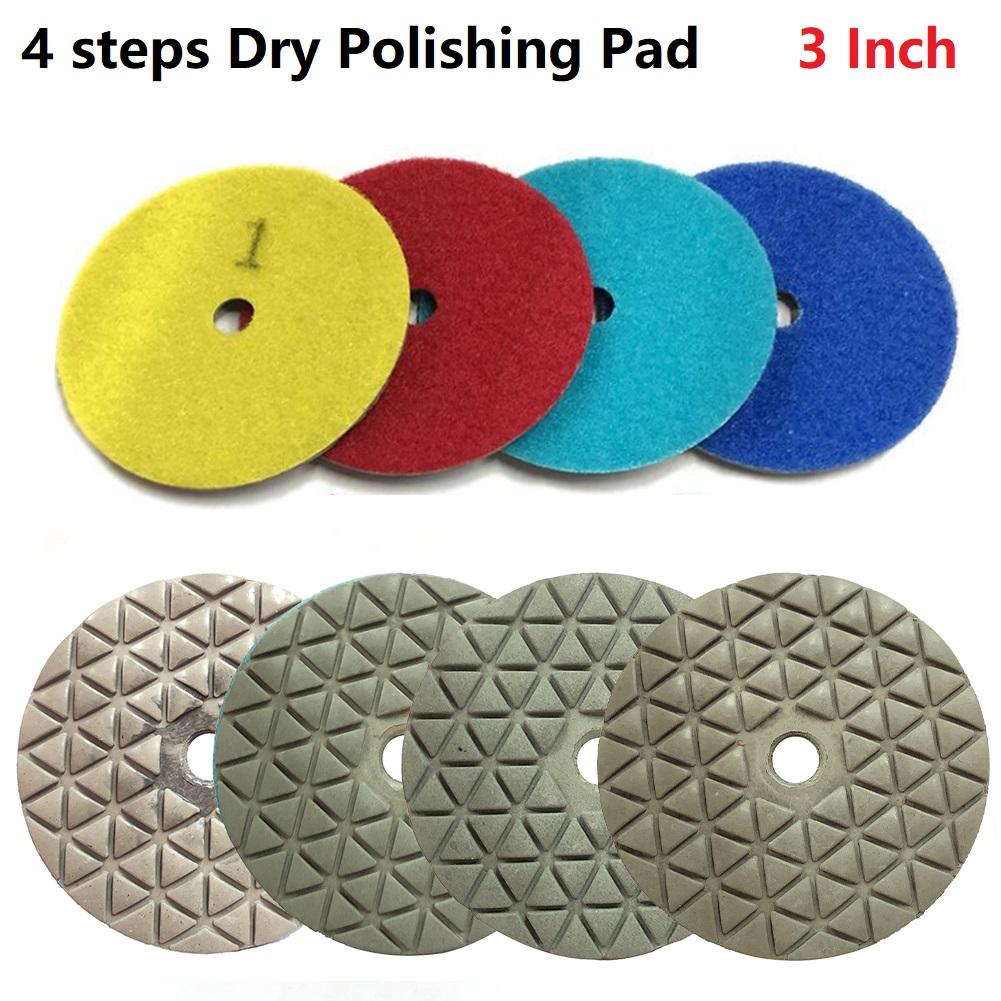 Power Tools Polishing Pad Stone 3Inch 80mm 4 Steps