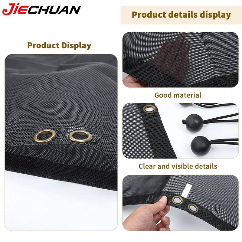 JIECHUAN Car Top Roof Sunshade Cover Front Door Heat Insulation Net Mesh Fit For Jeep Wrangler JK 2007-2017,Exterior Accessories
