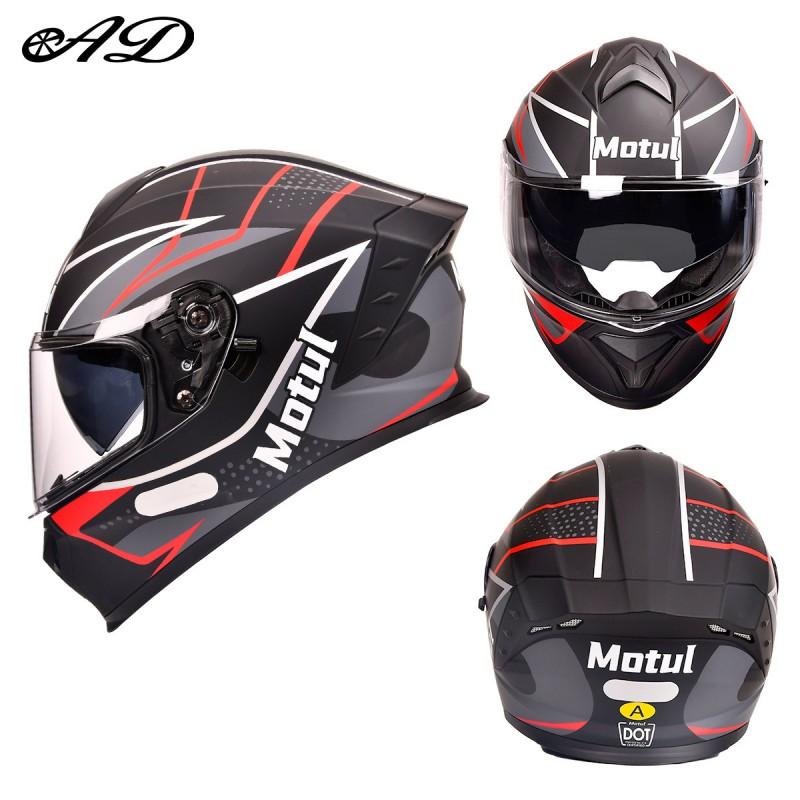 AD Motorcycle Helmet 3C DOT Certified Full Face Men Women All Season