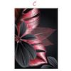Scandinavian Black and Red Leaves Monster, Golden Plants, Flowers, Canvas, Poster, Paintings, Luxurious Interior Print, Abstract Hd Art Image