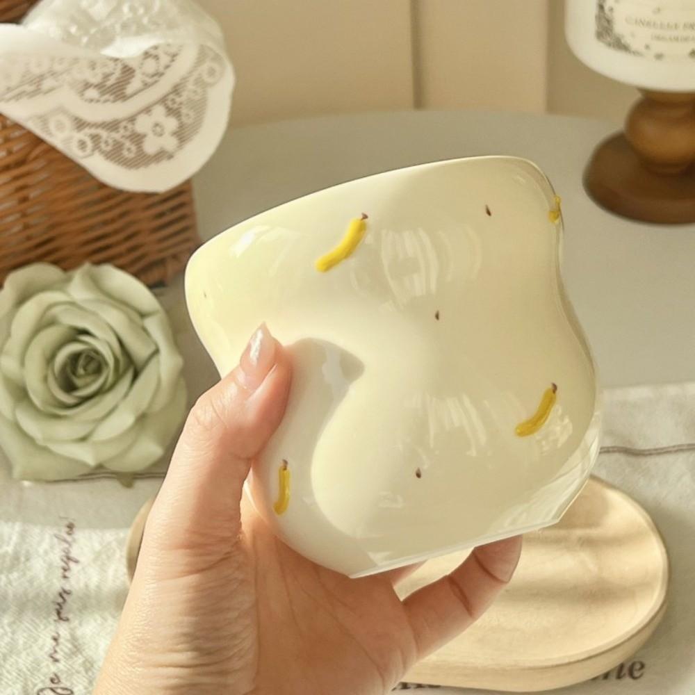 Hand-painted Ceramic Mug Embossed Fruit Water Cup Exquisite Coffee Cup  Gift Giving