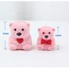 Cartoon Plush Bear Ring Pendant Earnail Jewelry Box Cute Plastic Activity Core Removable Wedding Mother's Day Party Supplies