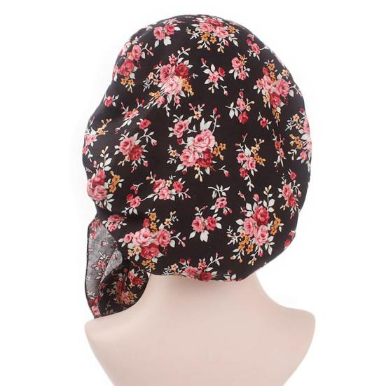 Dámský pastorální elastický bavlněný turbanový klobouk Šátek bandana pirátská čepice pokrývka hlavy