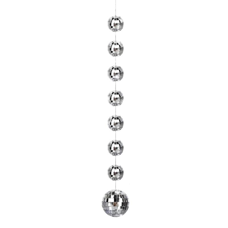 Reflective Disco Ball Decoration Metallic Ball Hanging Ornaments For Christmas Tree Ceiling Display Birthday Wedding Party Decoration