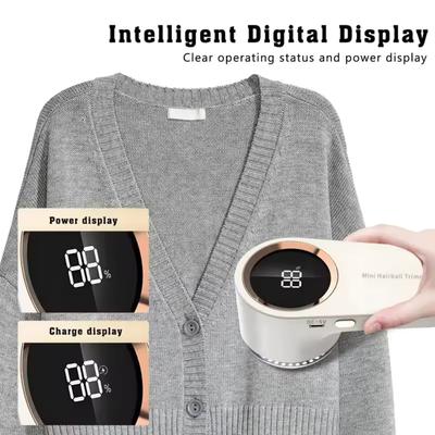 Mini Electric Lint Shaver With Led Display Usb Charging Clothes Pill Remover For Home Travel and Clothes And Sweater