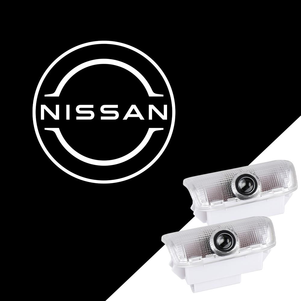 2/4pcs Wireless LED Door Welcome Light Laser Projector Logo Car Accessories For Nissan Nismo PATROL 2012-2017 TEANA 2008-2012
