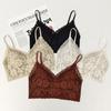 Women's French Triangle Lace Camisole Bra with V-Neck and Beautiful Back Design