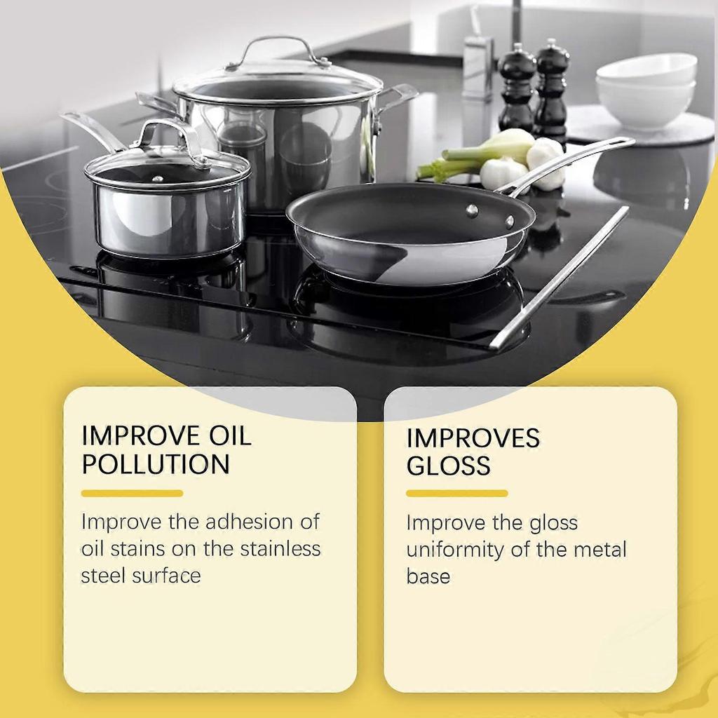 Jaysuing Stainless Steel Cleaner Kitchen Utensil Oil Stain Polishing Protective Mirror Universal Kitchen And Bathroom Cleaning Paste