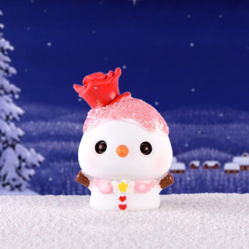 Micro Landscape Santa Claus Landscape Ornaments Cartoon Snowman Car Decoration Home Decoration