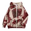 Women's Casual Long Sleeve Zip-Up Hoodie Sweatshirt with Halloween Print