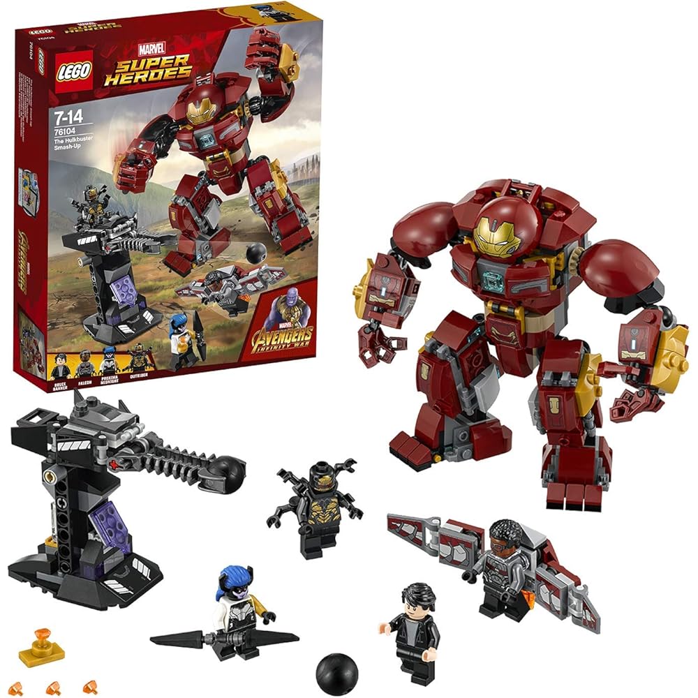 LEGO Super Heroes Hulkbuster Smash-Up Building Set 76104 with Action Figures and Accessories