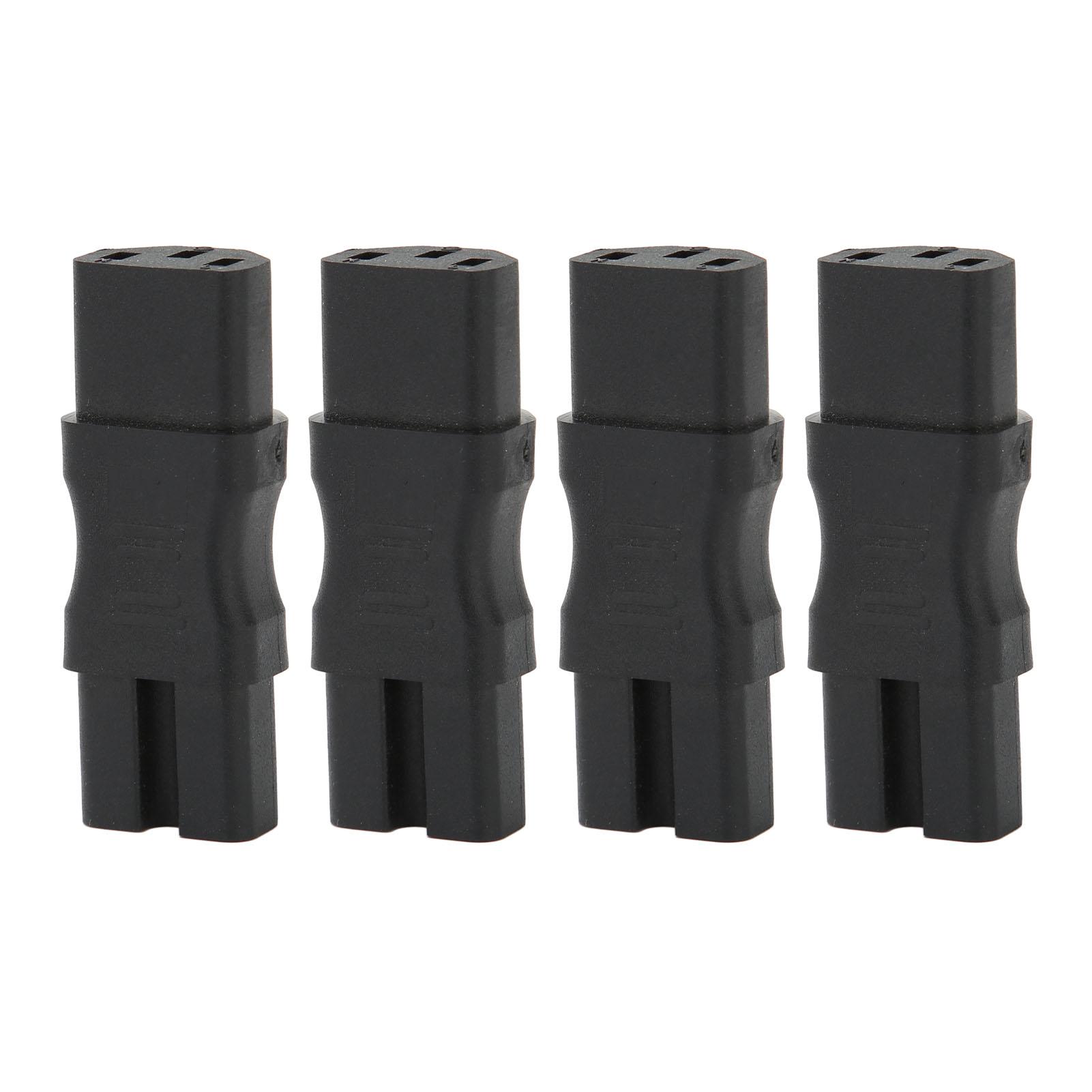 

4pcs IEC320 C13 to IEC320 C15 Power Adapter Professional Standard Computer Power Adapter for Laptop