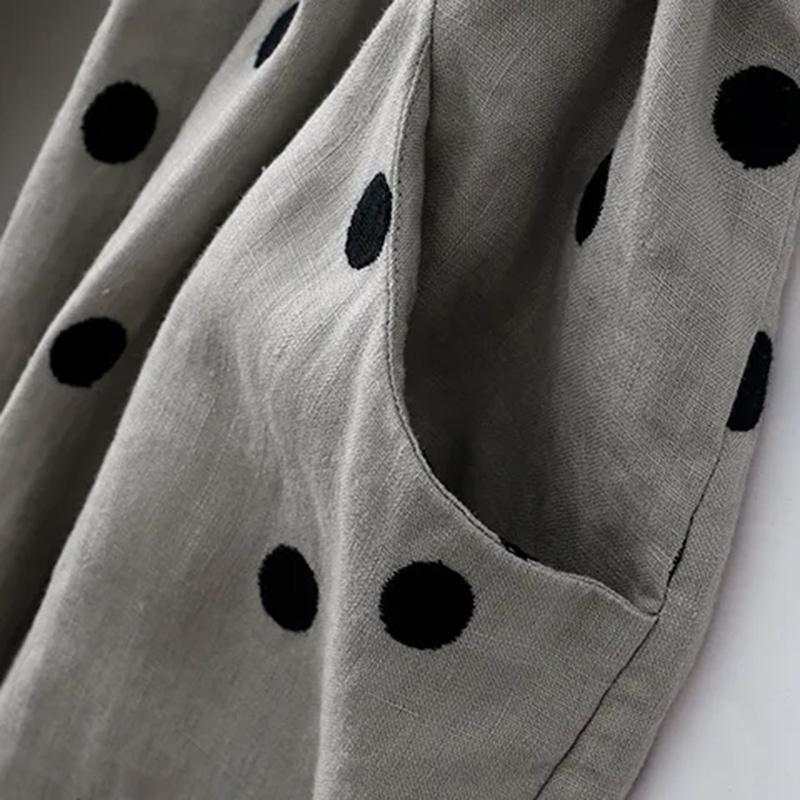 Skirt Cotton Woman Plus Size Spring Summer Long Sleeve Loose Nightgown Casual Comfortable Long Skirt Dresses