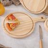 6 bis 12 Zoll Runde Holz-Pizzaplatte Naturfarbe Pizzablech Holzschneide Charcuterie-Brett Dekoratives Servierbrett