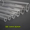 1-4Pcs Length 500mm High Transparent Acrylic Pipe OD 5mm 6mm 8mm 10mm-85mm PMMA Plexiglass Round Tube