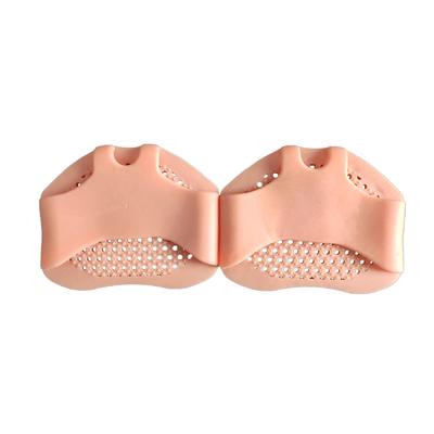 1 Pair Forefoot Pads Prevent Slipping Faveolate Soft Silicone Front Foot Cushion Inserts for High Heel Wide Skin Color