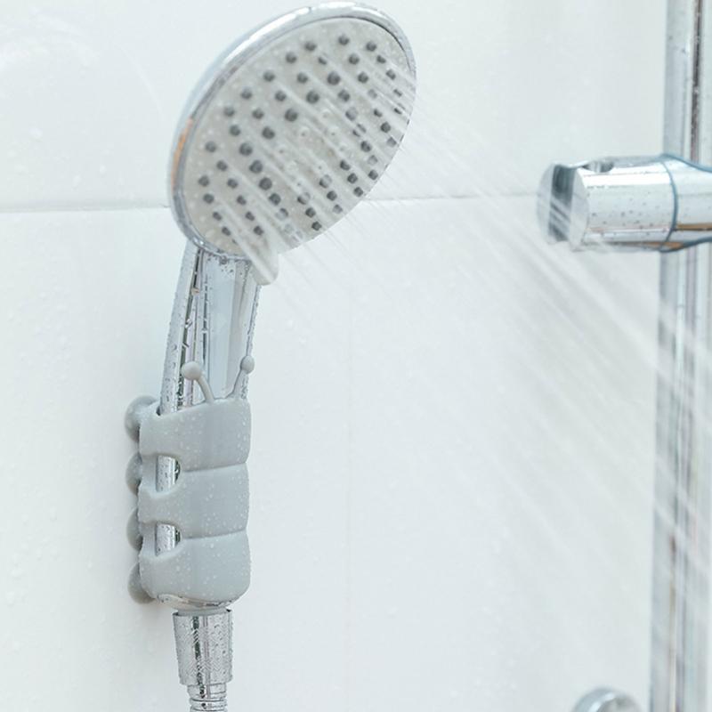 4Pcs Silicone Shower Head Holder Universals Shower Head Suction Cup Holder Wall Mounted Adjustable Shower Holder