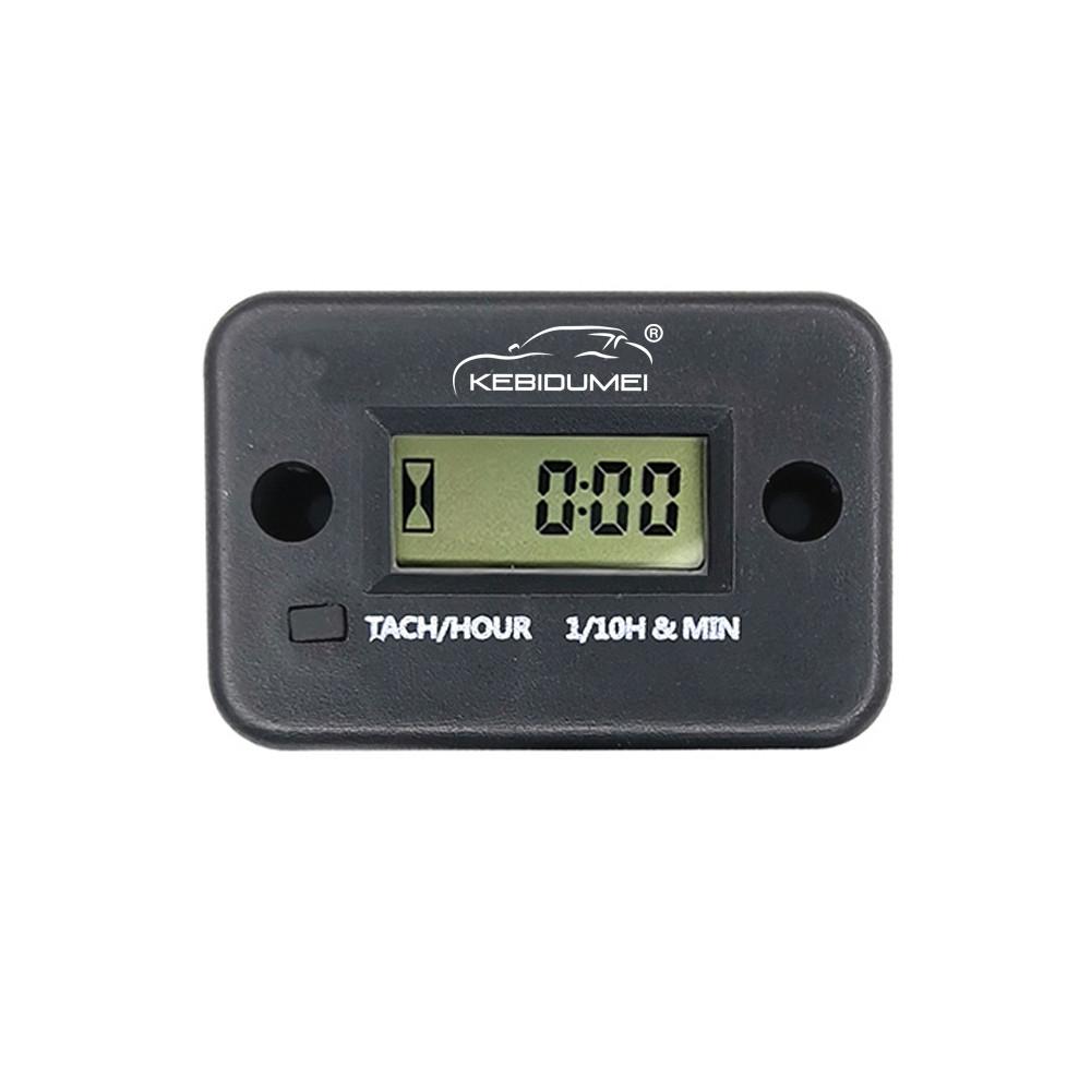 

Kebidumei Hour Meter Digital Tachometer LED Resettable Engine Gauge Waterproof Replacable Battery for Car Motorcycle Accessori