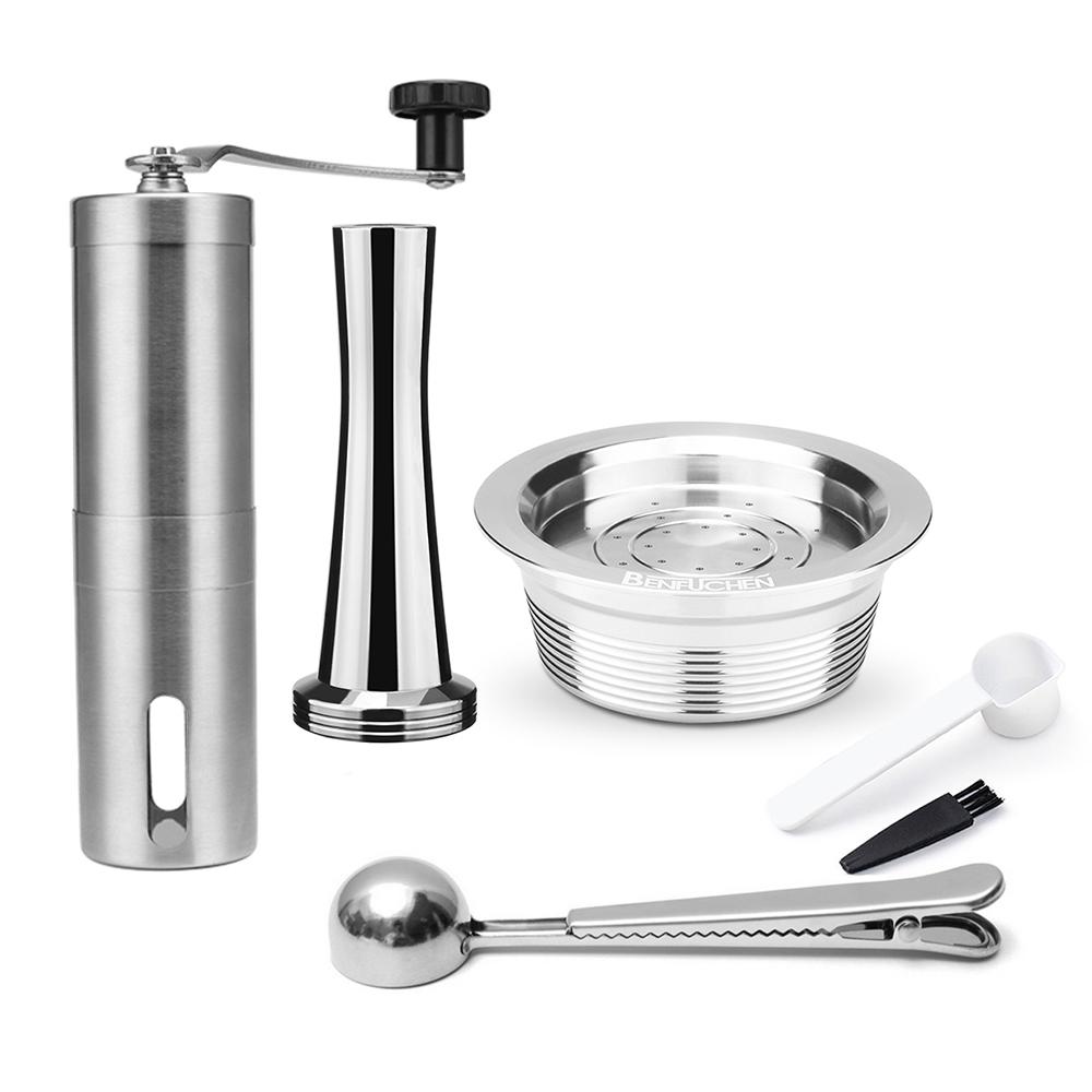 Reusable Refillable Coffee Capsule Cup For Lavaz-za A Modo Mio Jolie Espria Idola Stainless Steel Metal Coffee Capsules Cup Pod