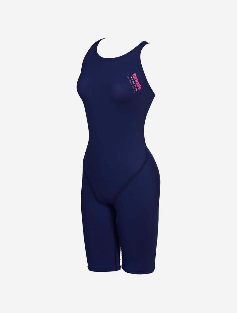 Toneidoseupocheu Saro Navy 5-Part Half-Body Swimsuit