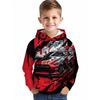 3D Digital Printing "graffiti Street Sports Car Art Passion" Pattern Hoodie Fashion Trend Casual Children's Clothing