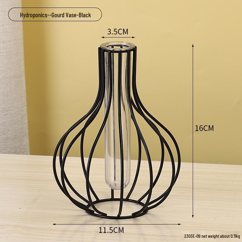 Minimalist Transparent Glass Vase for Creative Flower Arrangements In Living or Dining Rooms