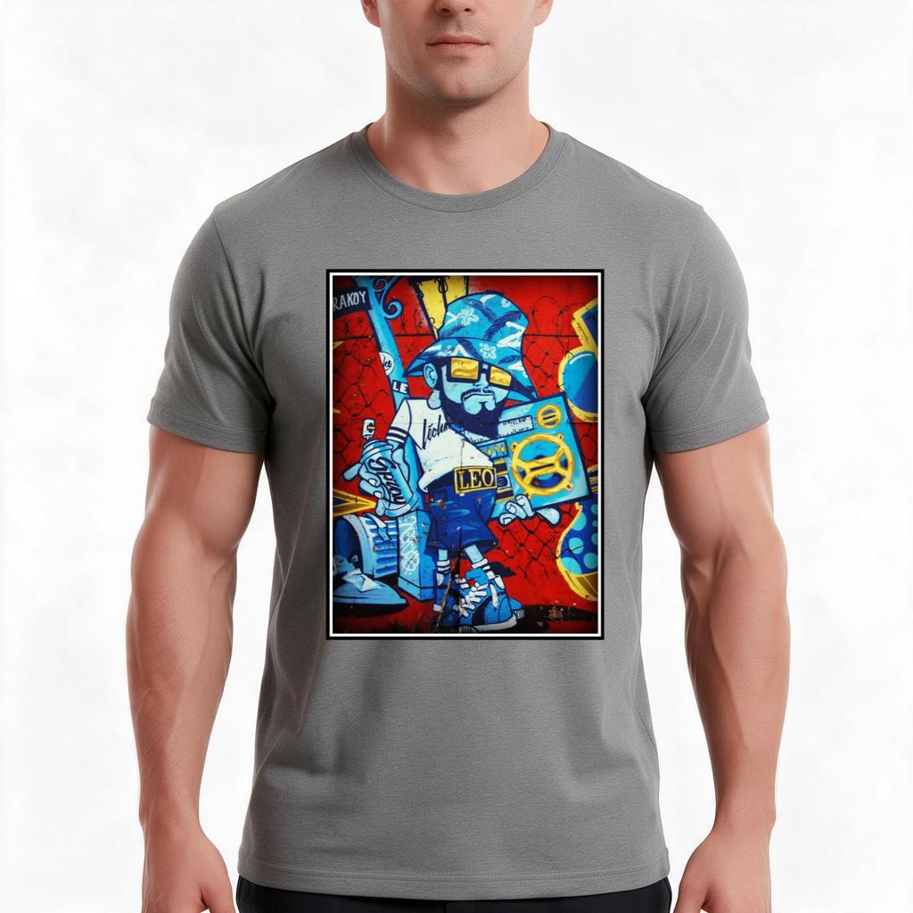 Old School Graffiti 80s Style BBoy TShirt Summer Casual Cotton Tee Oversized Streetwear Tops Vintage Graphic Print