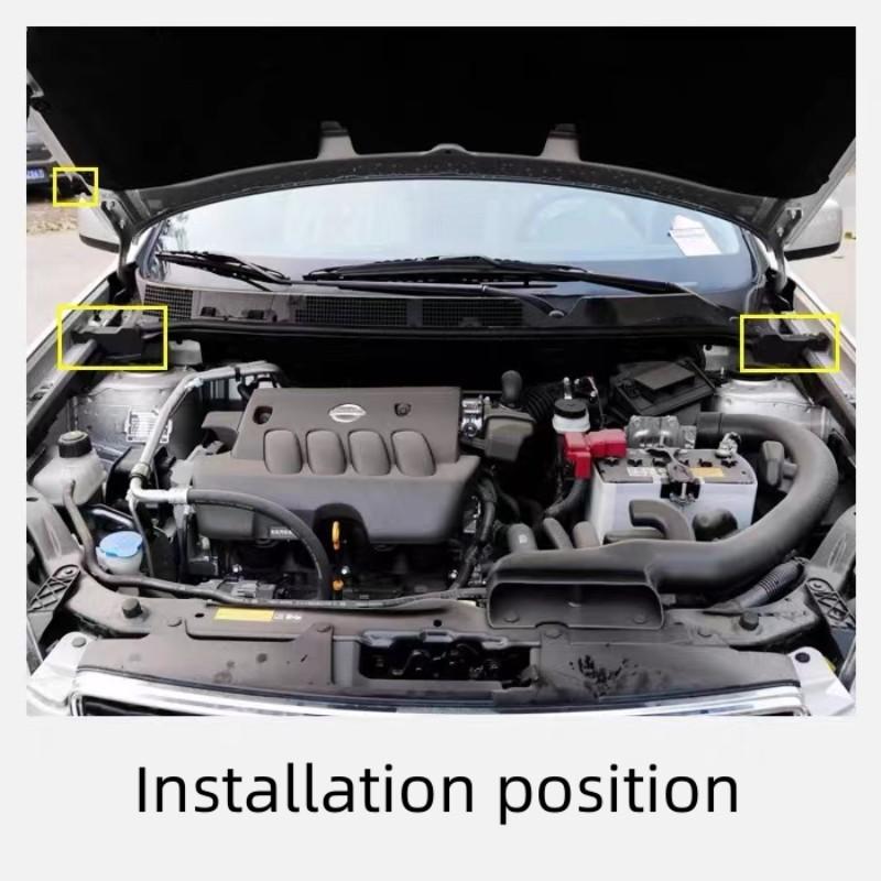 For Nissan 2008-2015 Qashqai Engine Hood Sealing Sponge Block Dust Prevention Waterproof Sponge Auto Parts