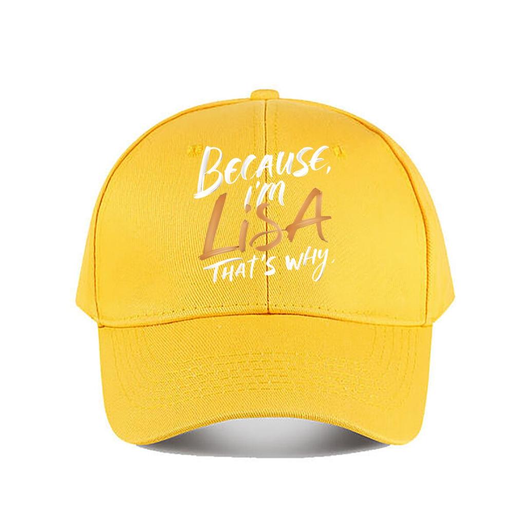 Lisa Quote Graphic Baseball Cap Fashion Unisex Sunhat Womens Outdoor Sports Snapback Cap