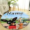Personalized B-Bing Bunny Round Chair Office Rug - Perfect for Mat, Office Chair & More - Ideal Gift for Birthdays and Holidays