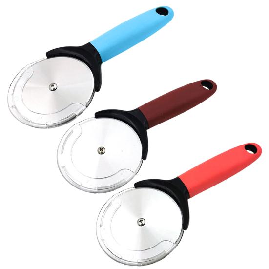 Pizza Cutter with Protective Cover Sharp Edge Ergonomic Handle Smooth Cutting Surface Rust-proof Pizza Wheel Kitchen Gadget