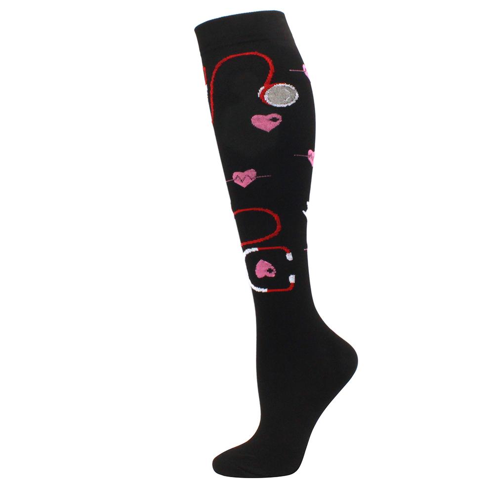 Neue Kompressionsstrümpfe Druck Pflegesocken für Ödeme, Diabetes, Krampfadern, Durchblutung Sportsocken