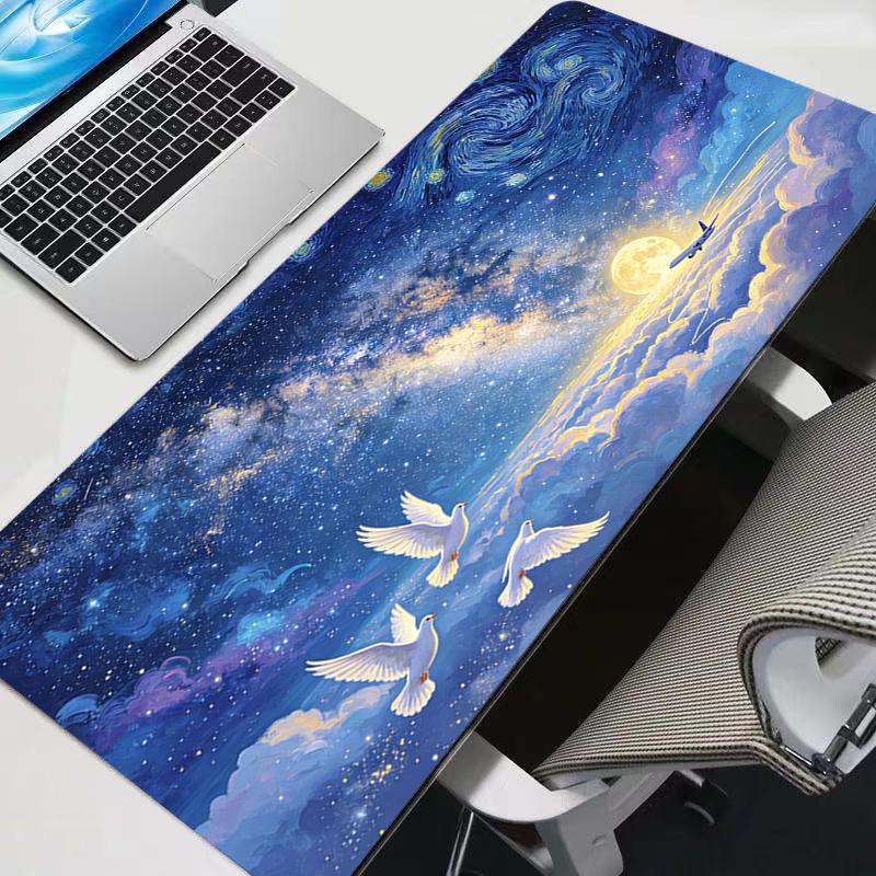 Mouse Pad Abstract Oil Painting Xl Lockedge Large Gaming Accessories Computer Gamer Keyboard Mouse Mat Desk Mousepad For Csgo