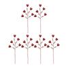 6x Artificial Valentine's Day Heart Picks Decoration for Office Party Home