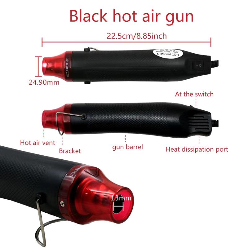 220/110V  Air Gun Diy Tool Heat Electric Power Tool Mini 300W Soldering Temperature Crafts Blower With Supporting Seat Shrink